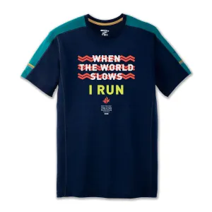 2020 Brooks TCM Distance Short Sleeve - Navy (Men's Sizing)