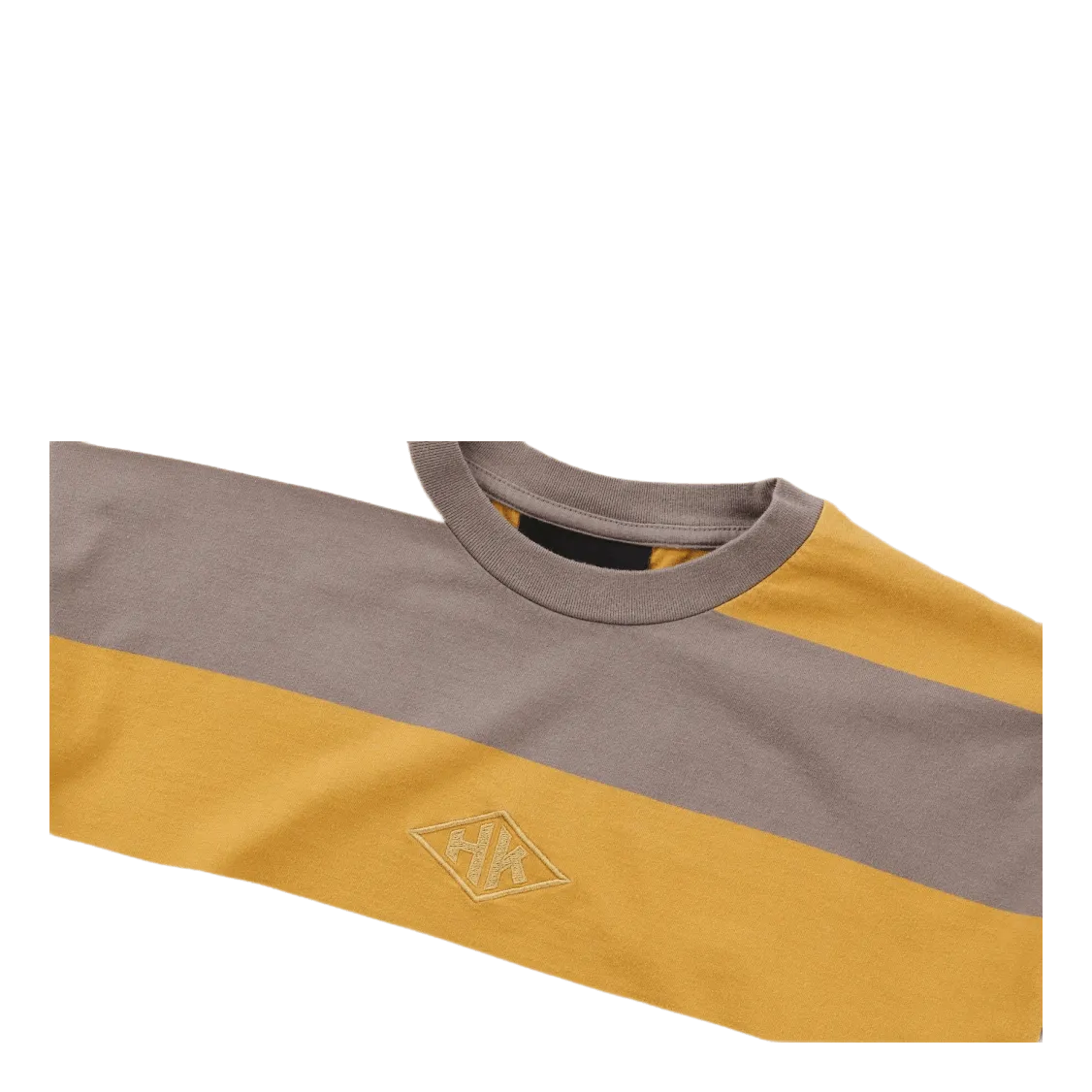 Boxy Ls Tee Faded Tan Stripe