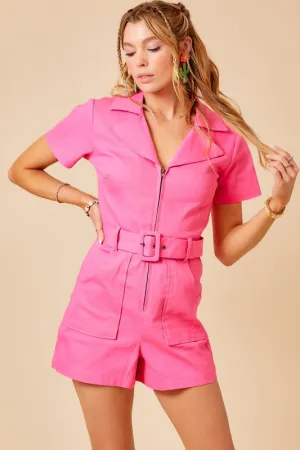 Candy Pink Demi Romper
