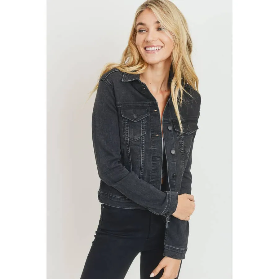Classic Denim Black Jacket