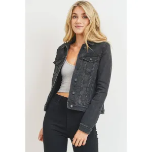 Classic Denim Black Jacket