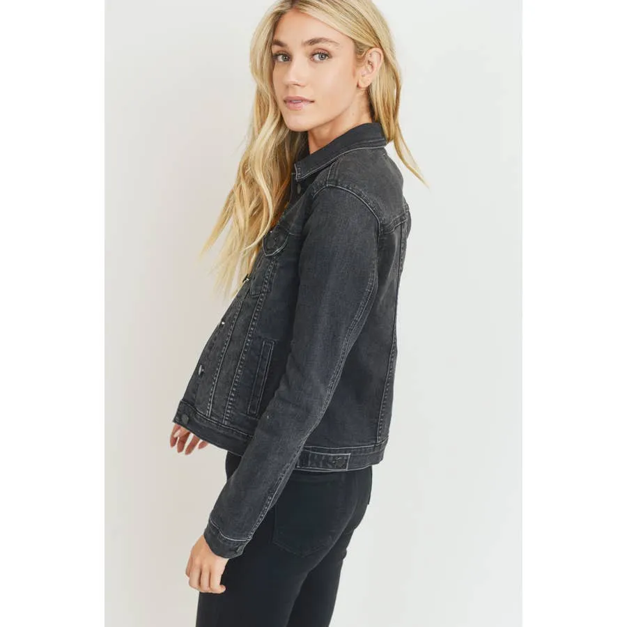 Classic Denim Black Jacket