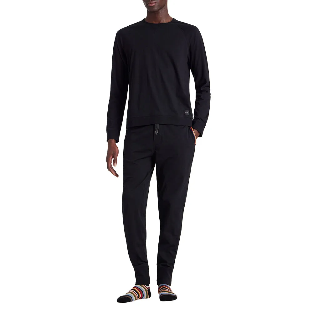 Cotton Jersey Lounge Pants, Black