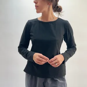 Cut Loose | Long Sleeve Crew Tee in Black