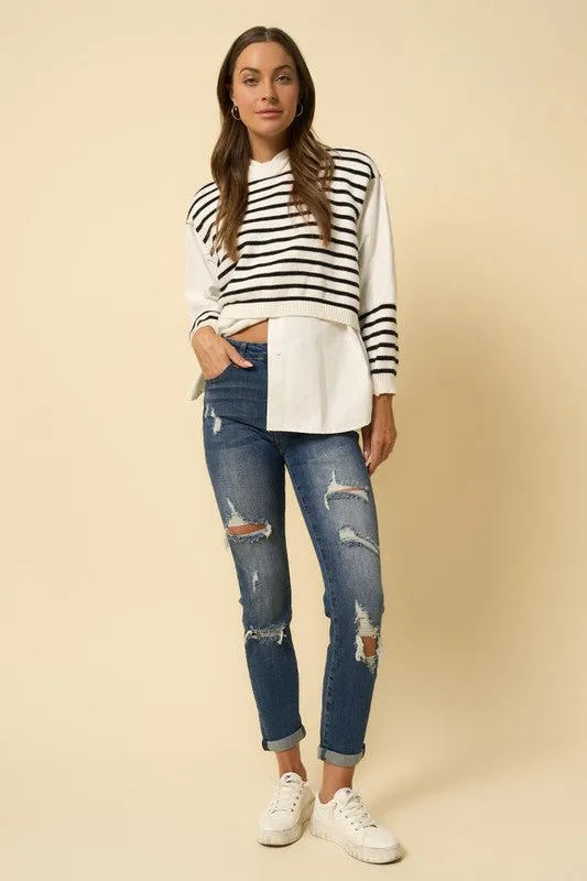 Destroyed Boyfriend Jeans