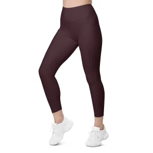 ELEVATED ESSENTIALS, THE PERFECT SIDE POCKET LEGGING CABERNET