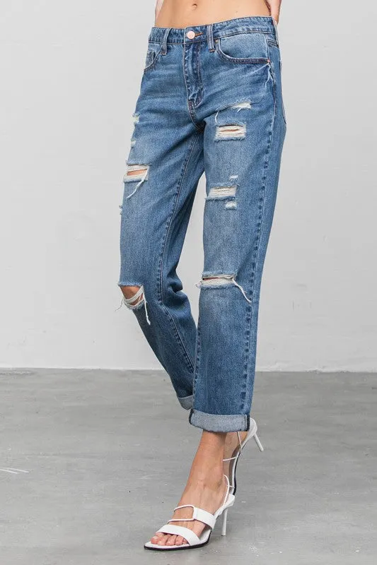 Eliza Ripped Boyfriend Jeans