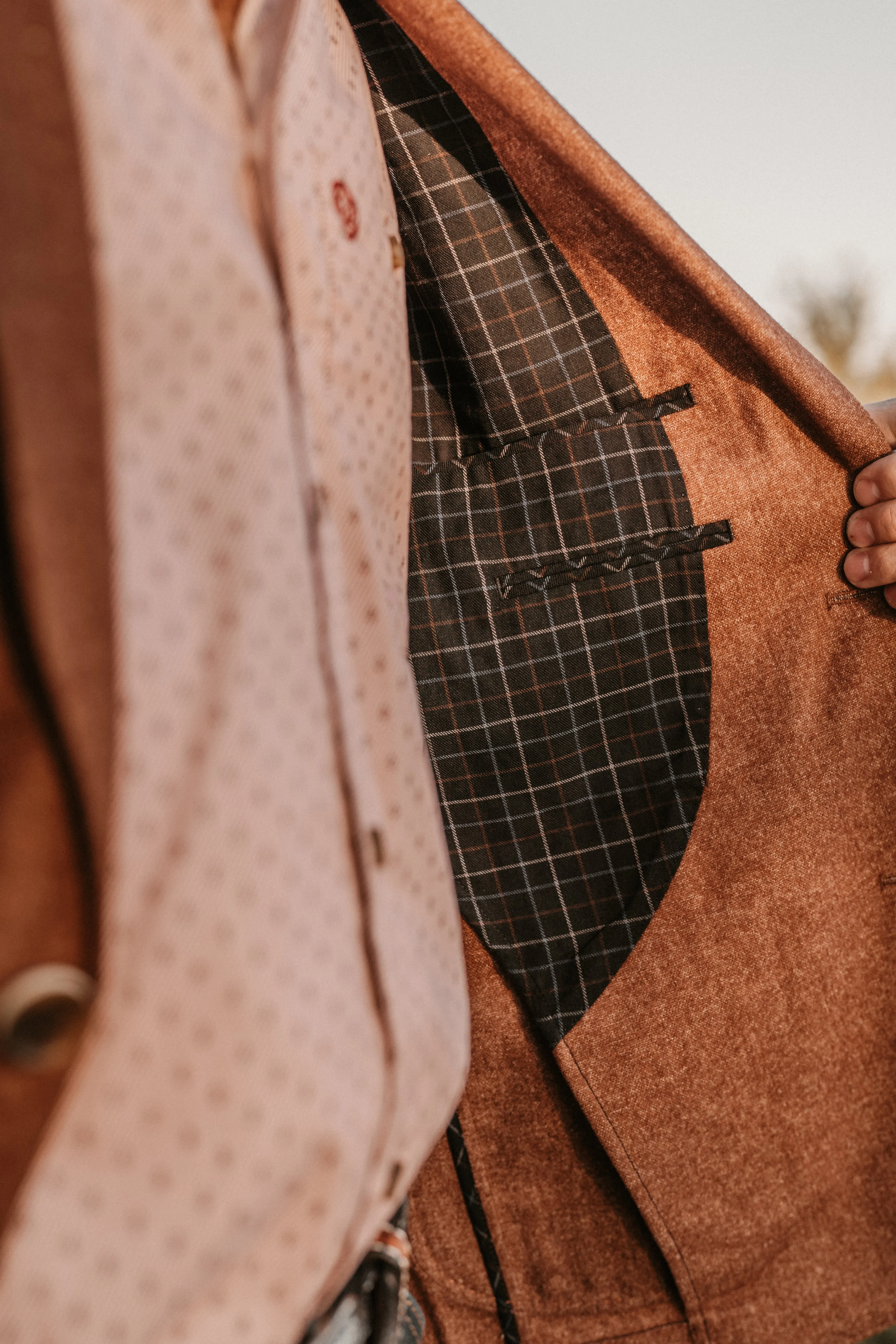 Flynt Western Men's Bateman Sport Jacket in Mojave Rust