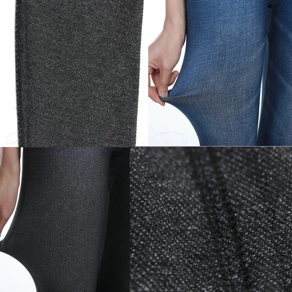 High Waisted Jeggings - Denim Leggings