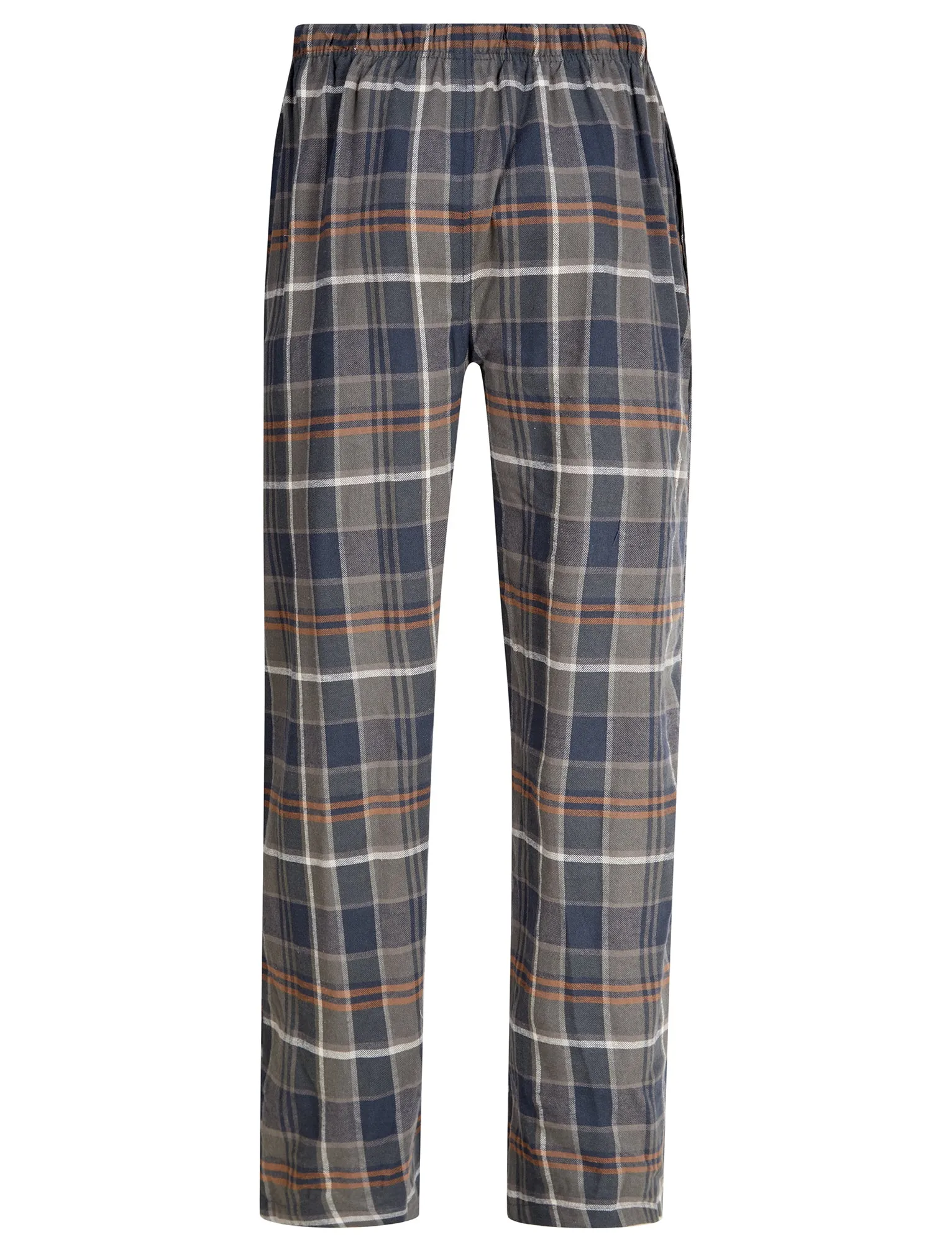 Leslie Checked Brush Flannel Cotton Lounge Pants in Green / Navy  - Tokyo Laundry