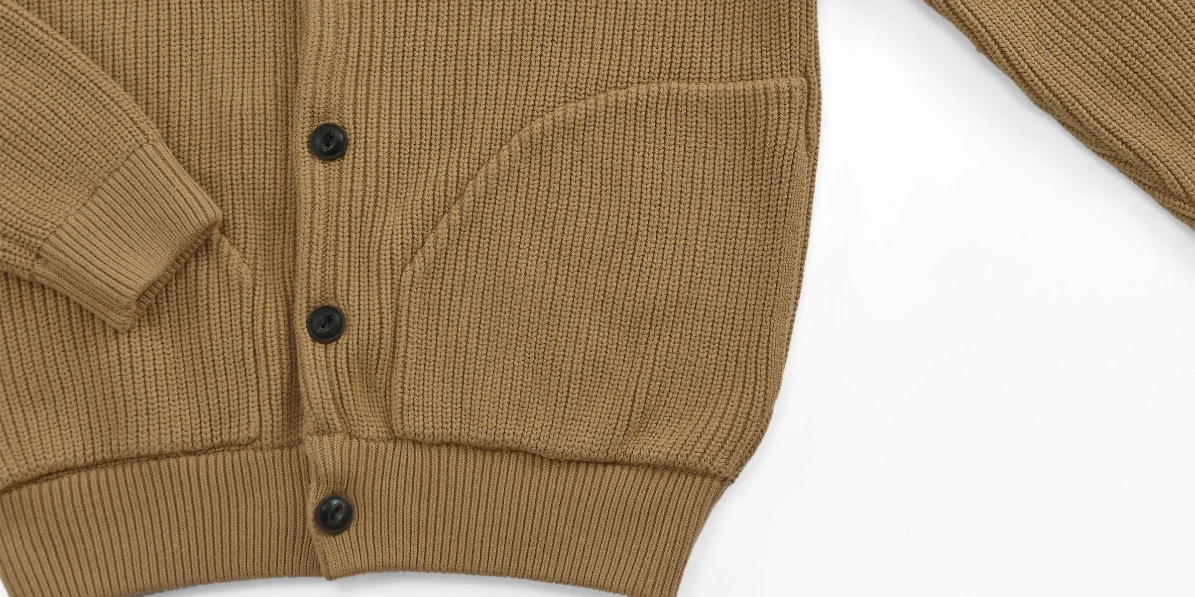 Men's Knit Cardigan Thick Cotton Heavy Sweater - Casual Vintage Style