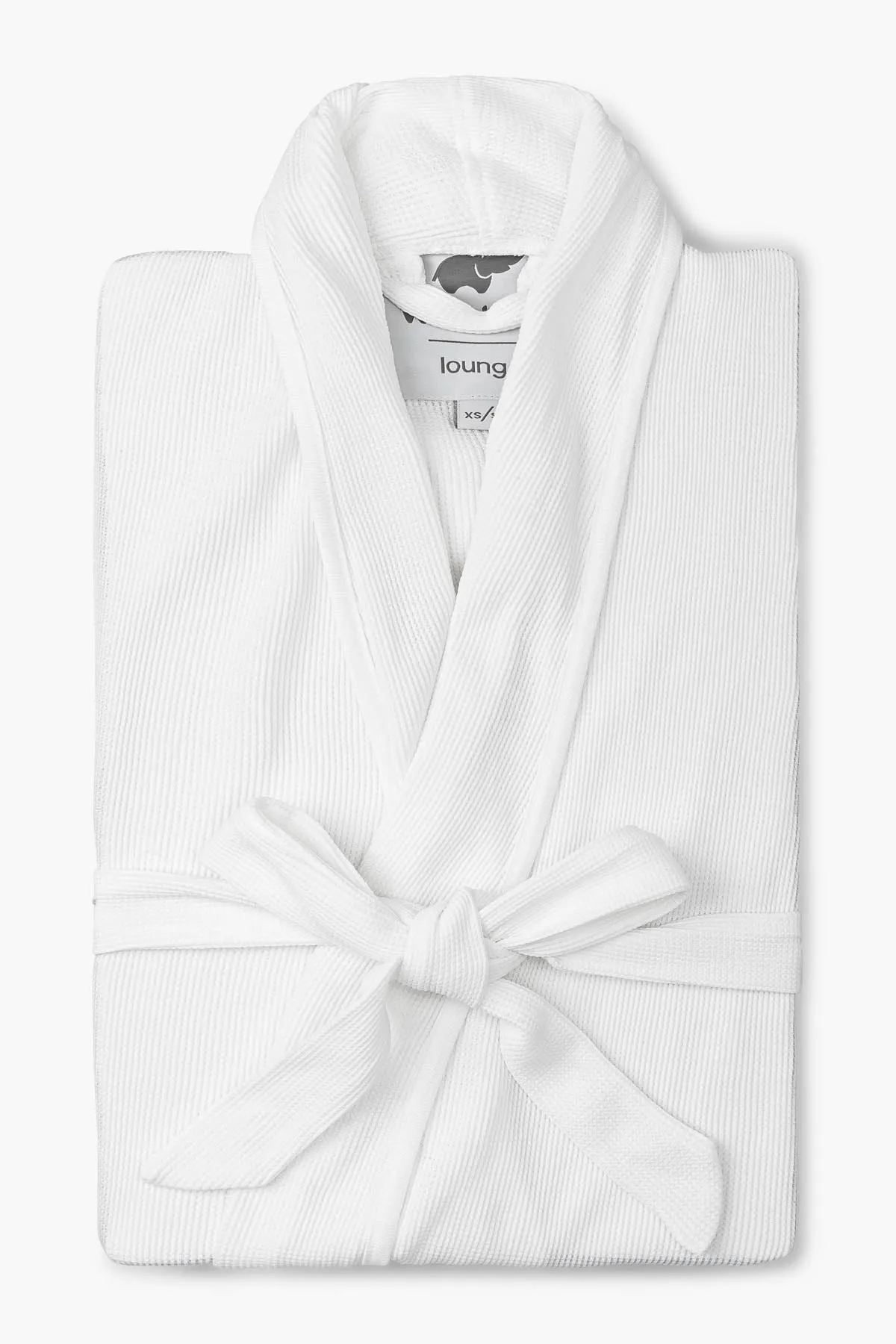 Organic Lounge Robe_White