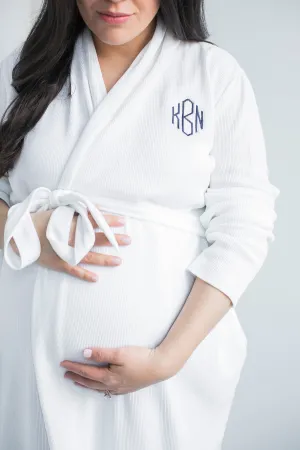Organic Lounge Robe_White