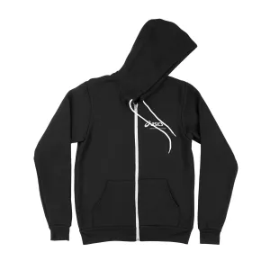 Premium Zip Hoodie - ASICS white logo