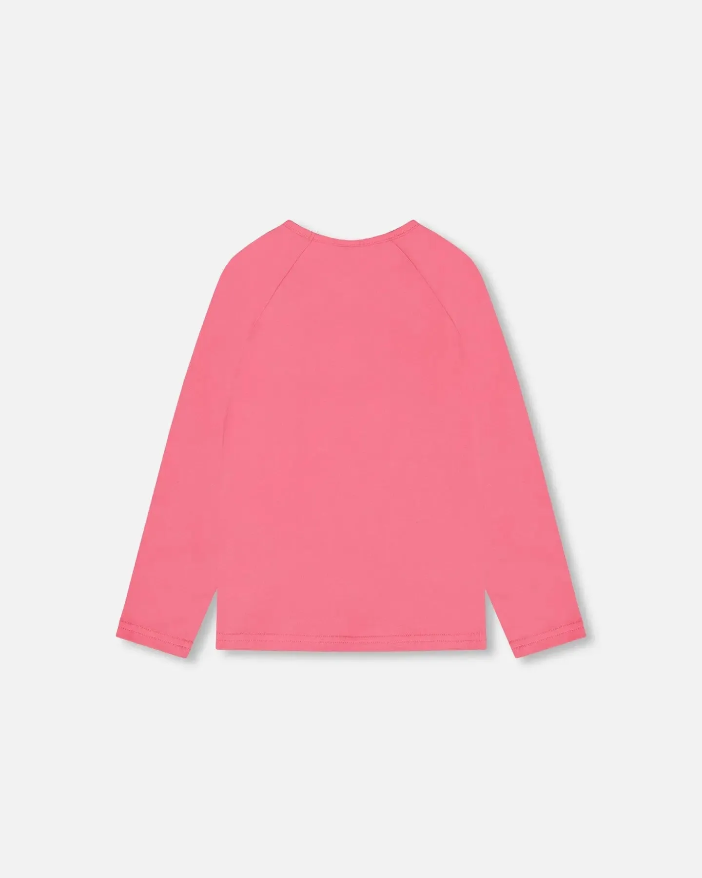 Raglan Sleeve T-Shirt With Print Candy Pink