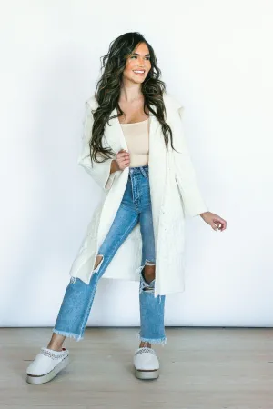 SATURDAY STEAL Nothing Left to Say Chunky Knit Cardigan