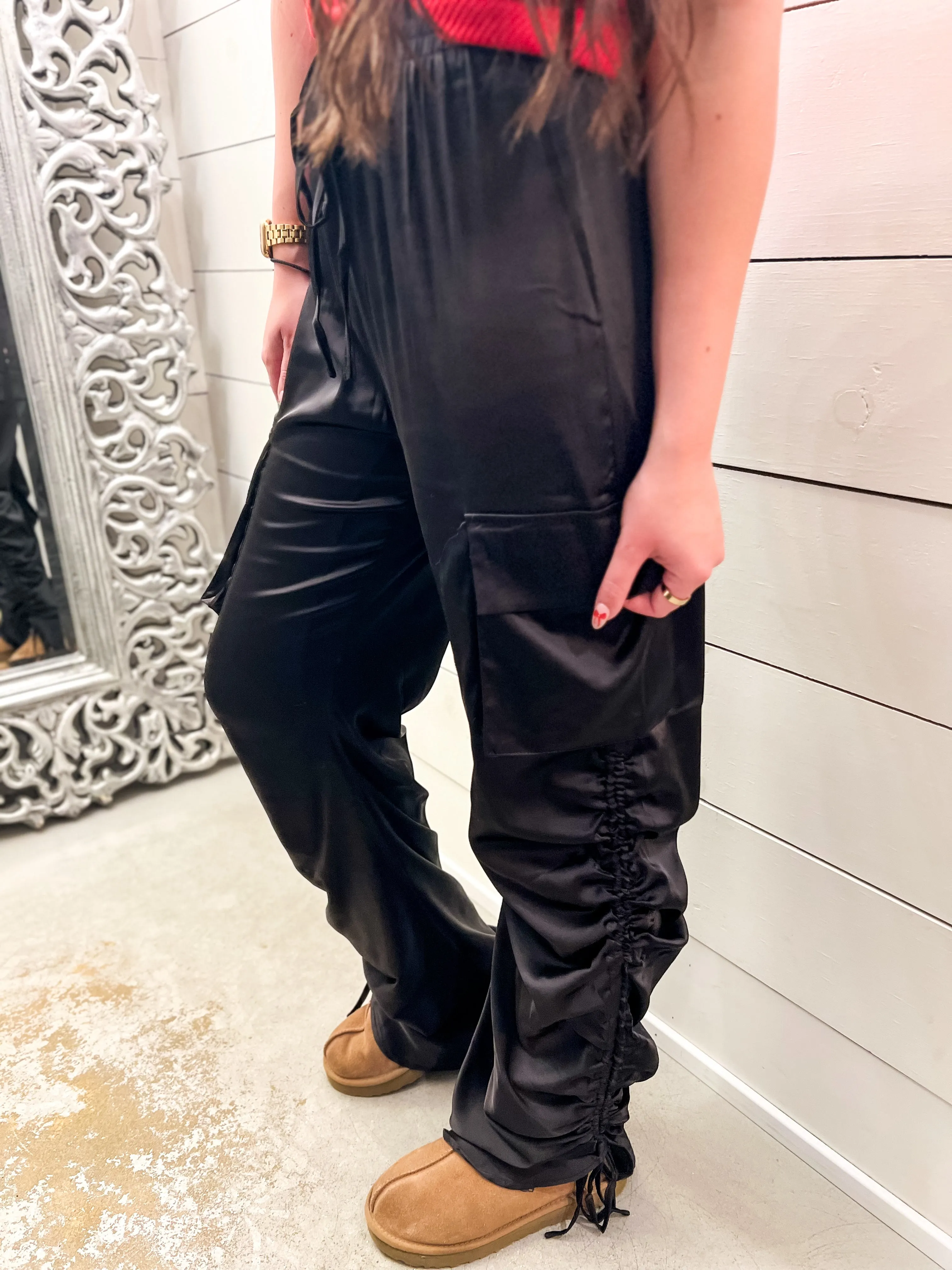 Smokeshow Satin Cargo Pant