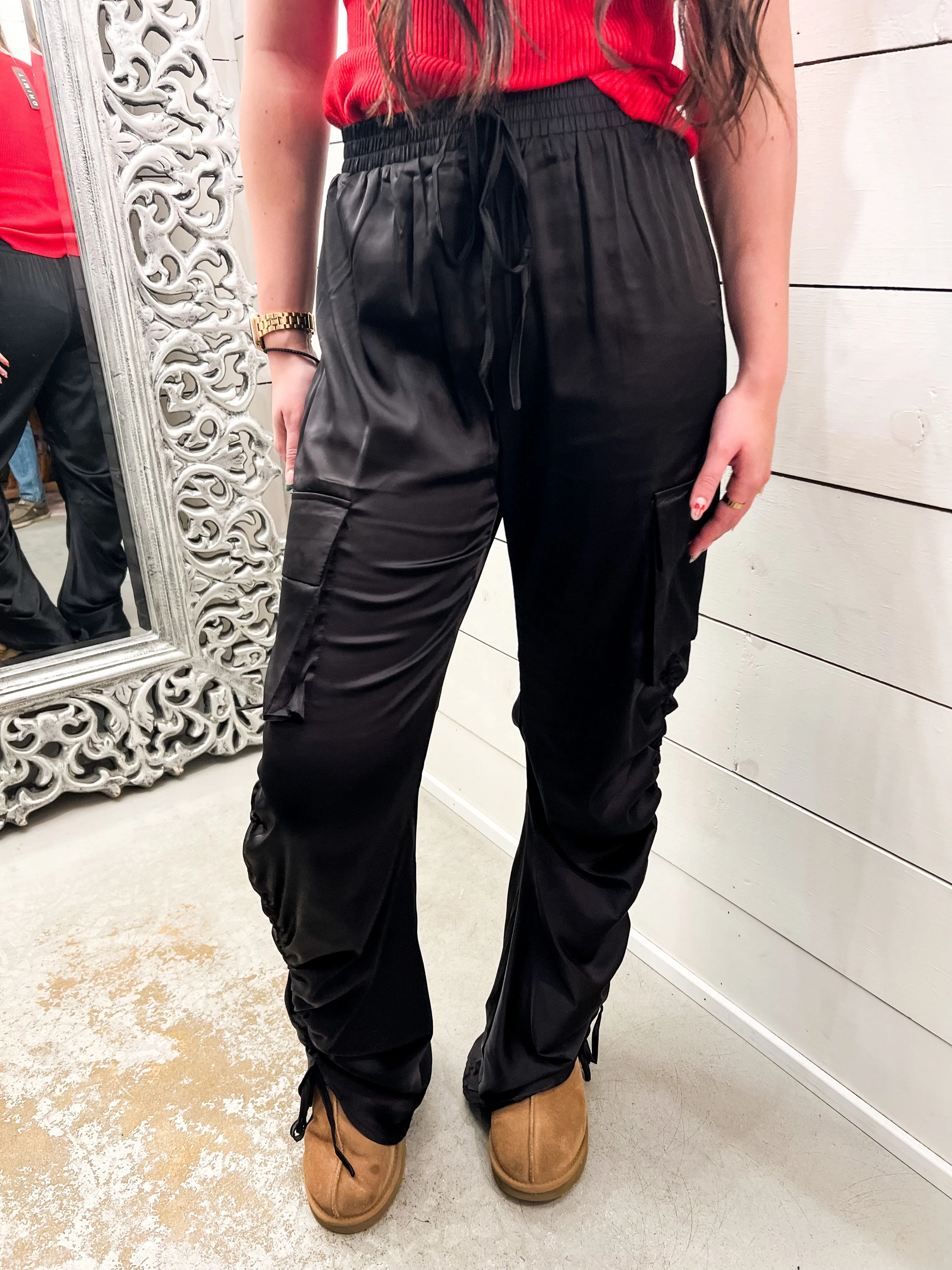 Smokeshow Satin Cargo Pant