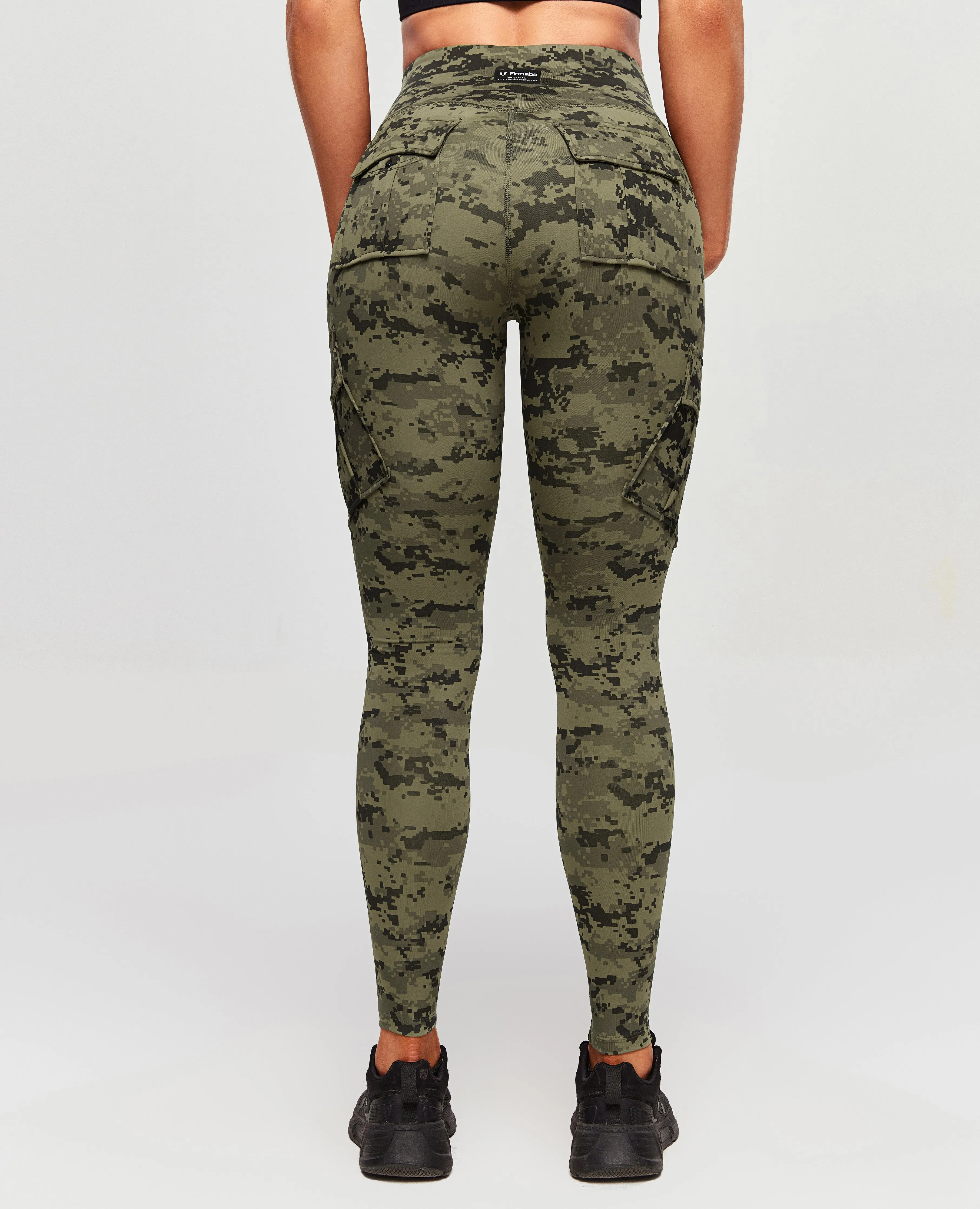 Solo Cargo Leggings - Army Green Camo
