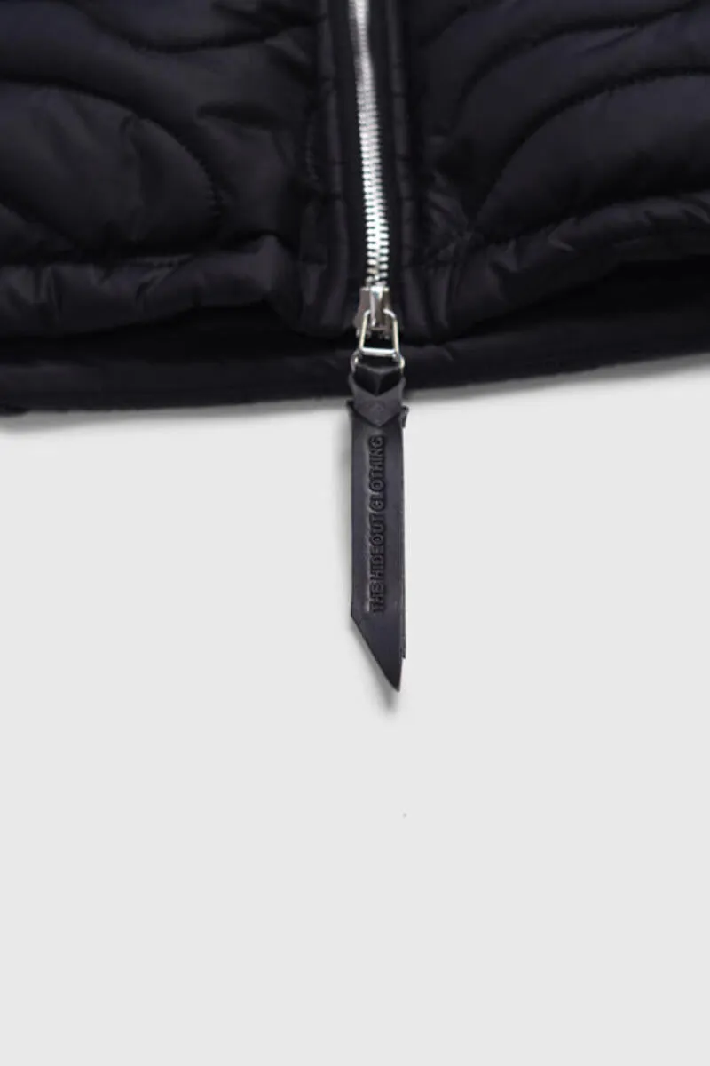 THC Camouflage Shearling Puffer Jacket (Black)