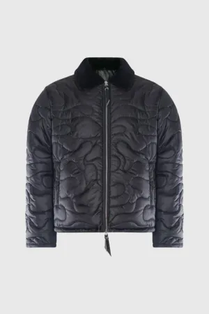 THC Camouflage Shearling Puffer Jacket (Black)