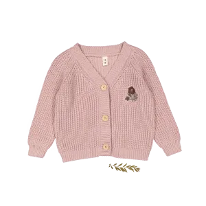The Chunky Knit Cardigan - Ava Mauve