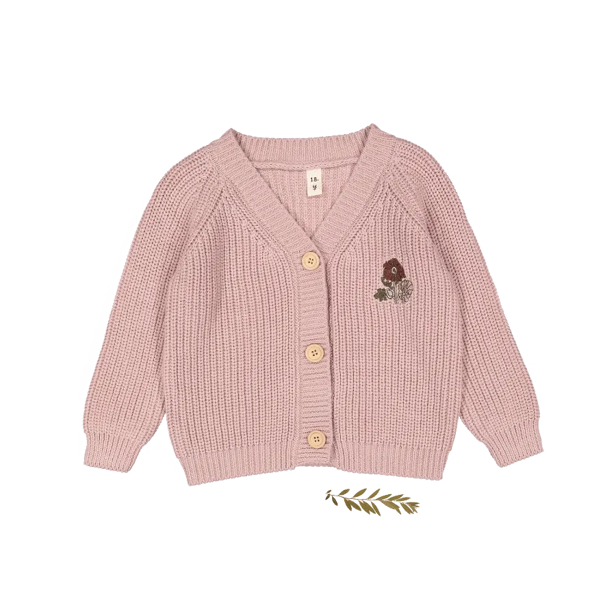 The Chunky Knit Cardigan - Ava Mauve