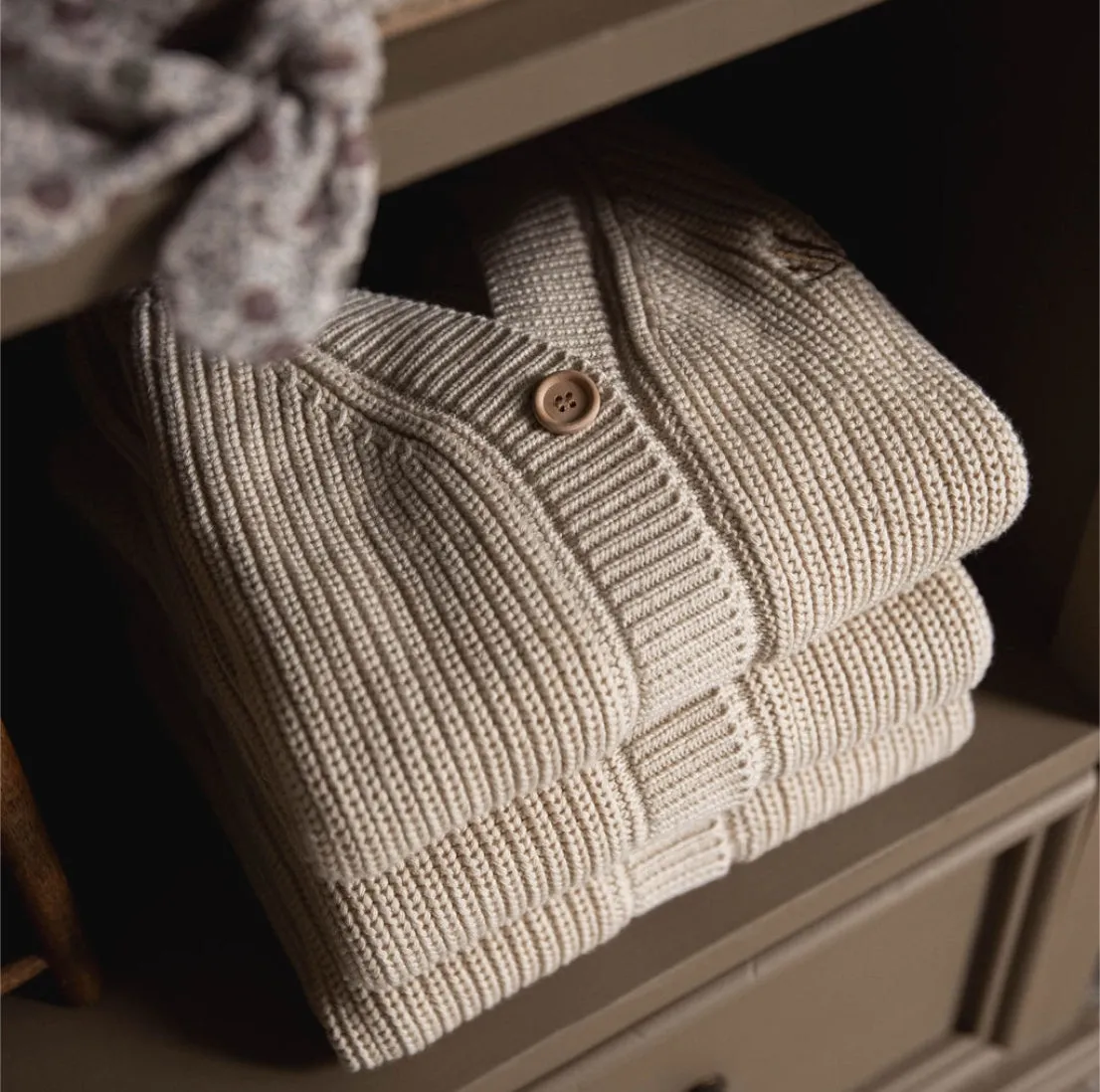 The Chunky Knit Cardigan - Ava Mauve