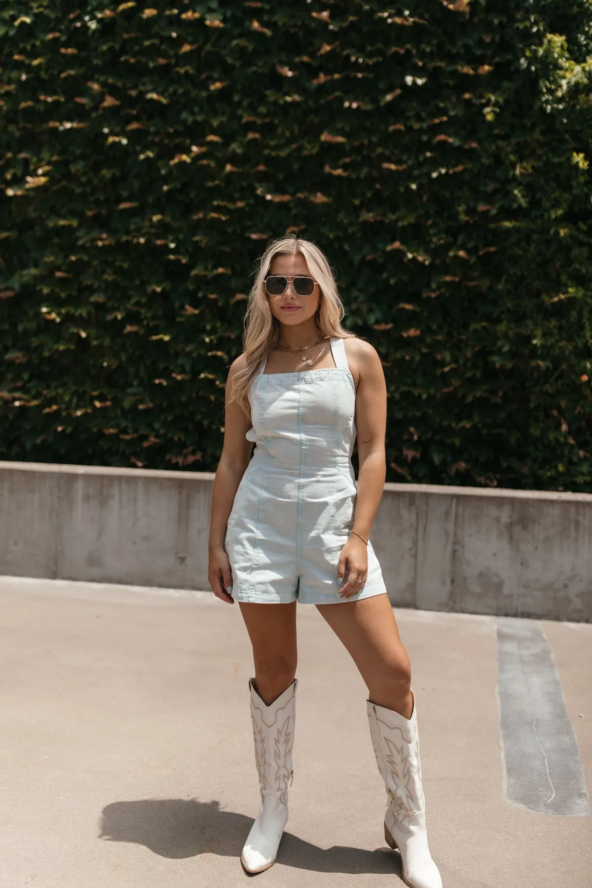 Theo Chambray Romper