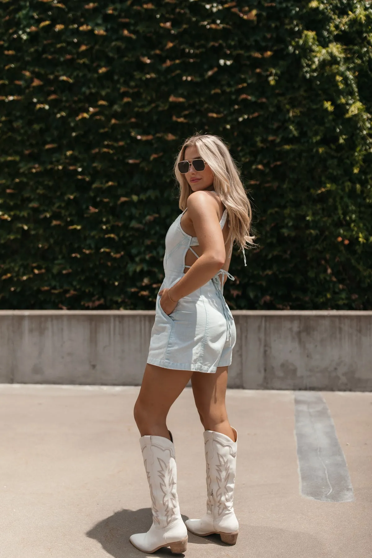 Theo Chambray Romper
