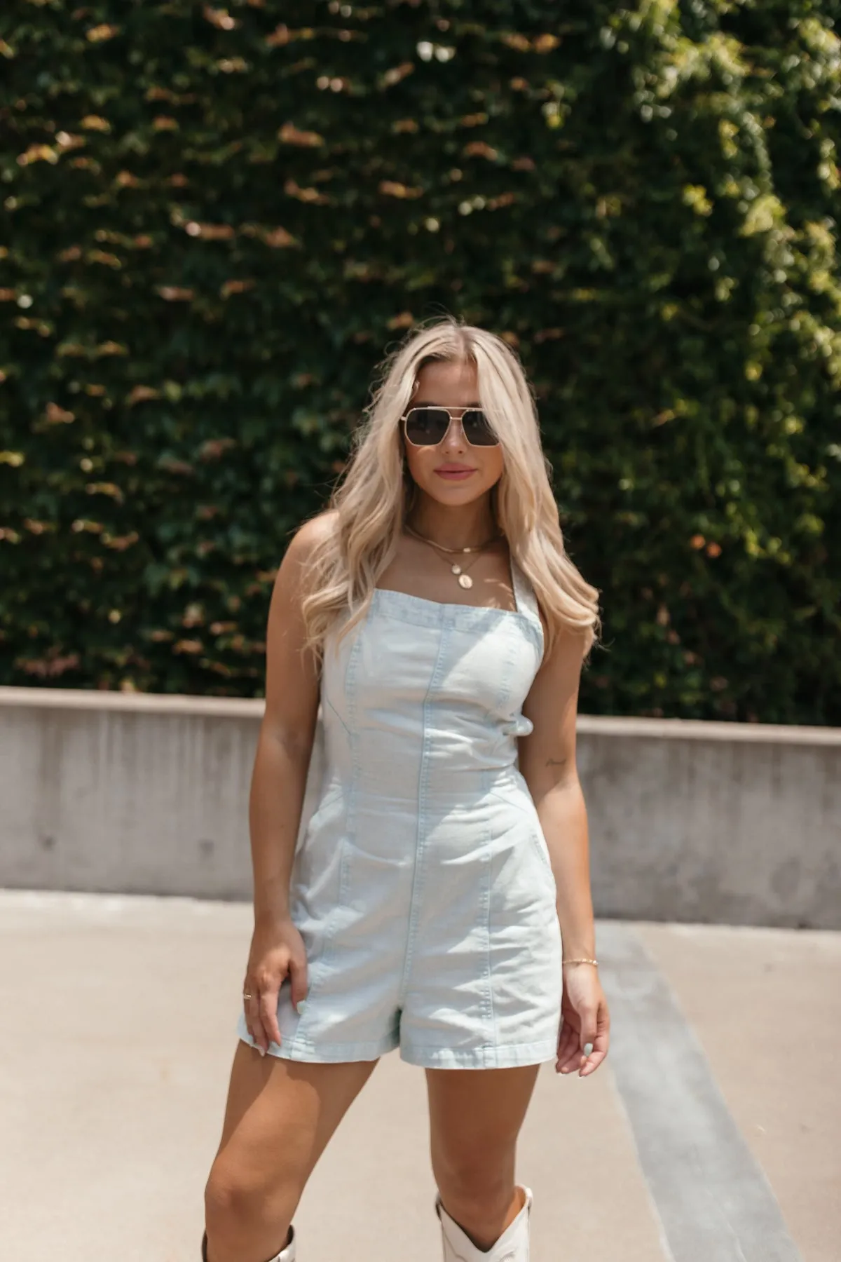 Theo Chambray Romper