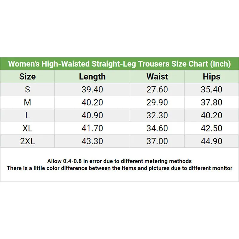 Two Block Color Emo Women's High-waisted Wide Leg Pants