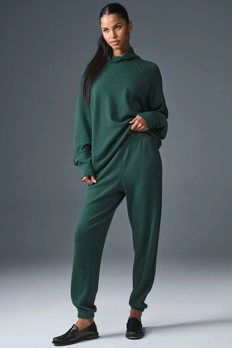 Waffle Weekend Escape Jogger - Winter Ivy