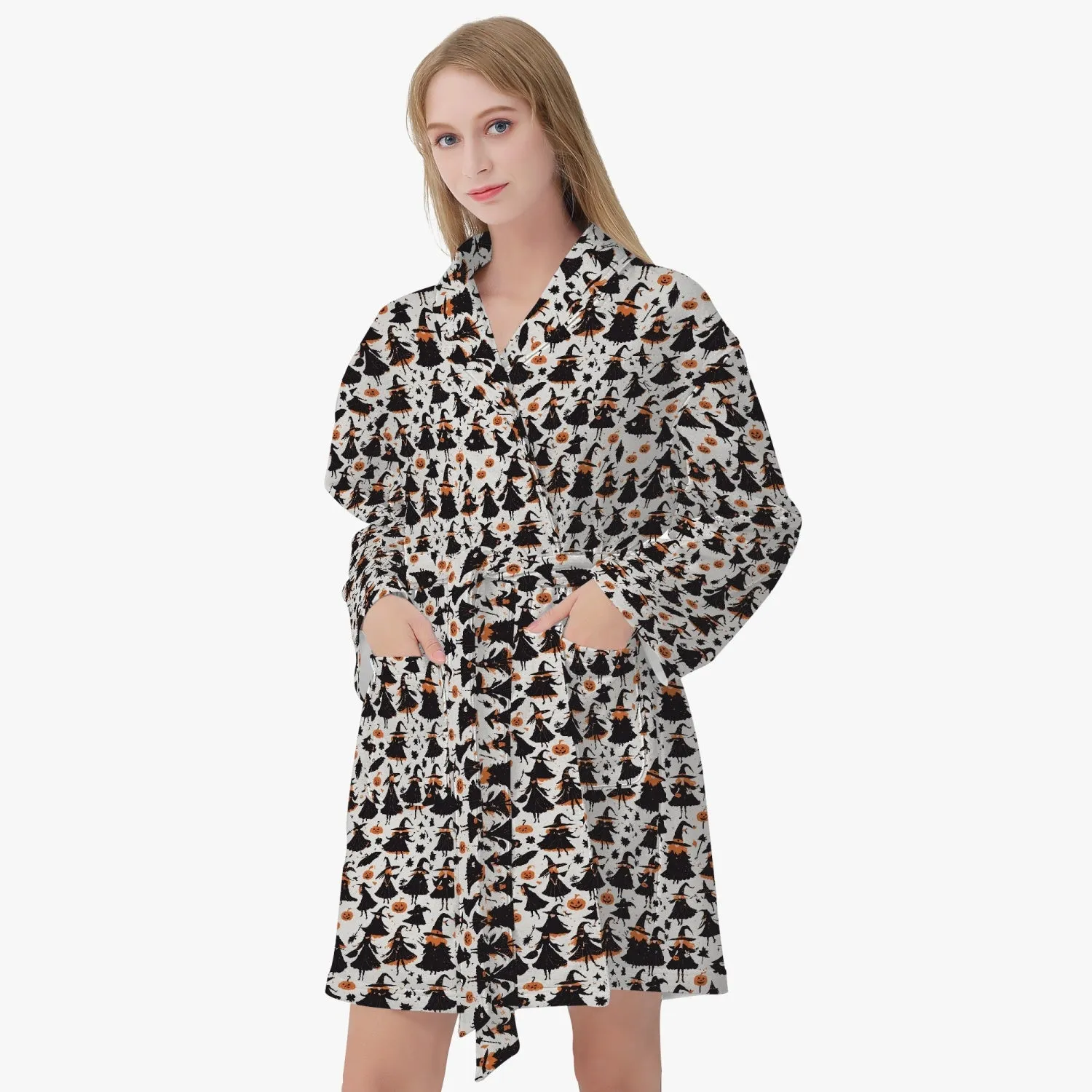 Witches Women's Loose-fitting Bathrobe