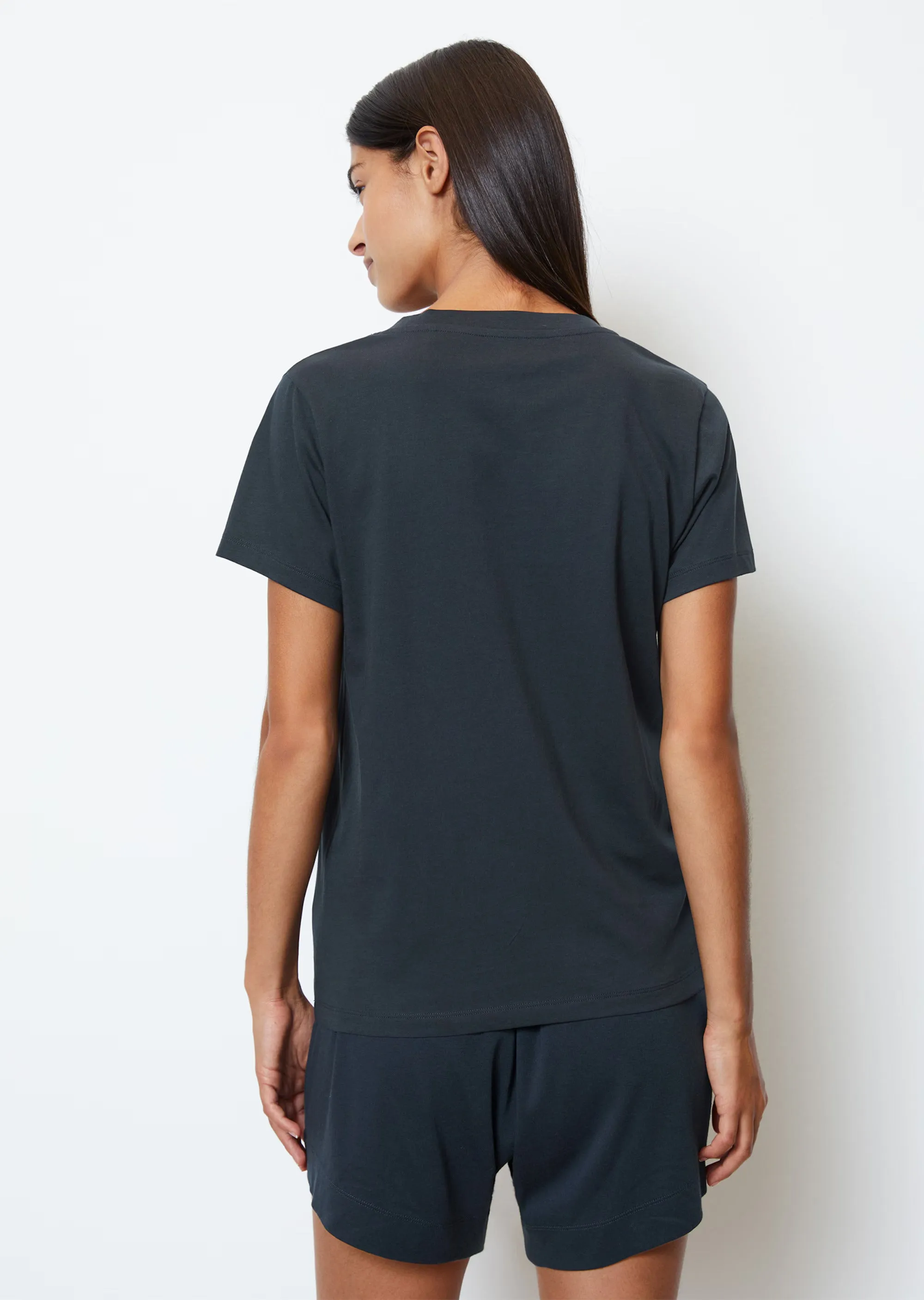 Womens Round Neck Short Sleeve Organic Cotton T-Shirt