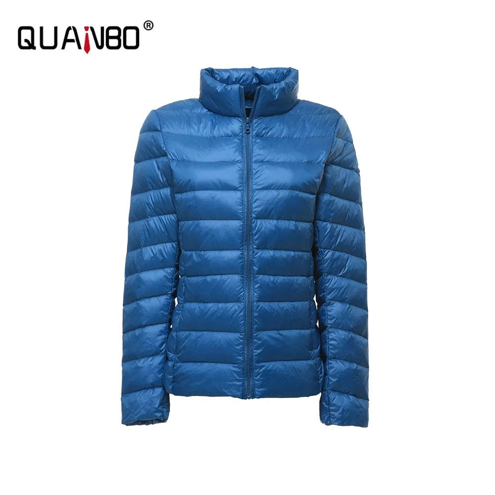 Women's Short Lightweight Puffer Ultra Packable Down Jacket