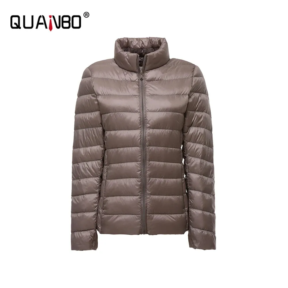 Women's Short Lightweight Puffer Ultra Packable Down Jacket