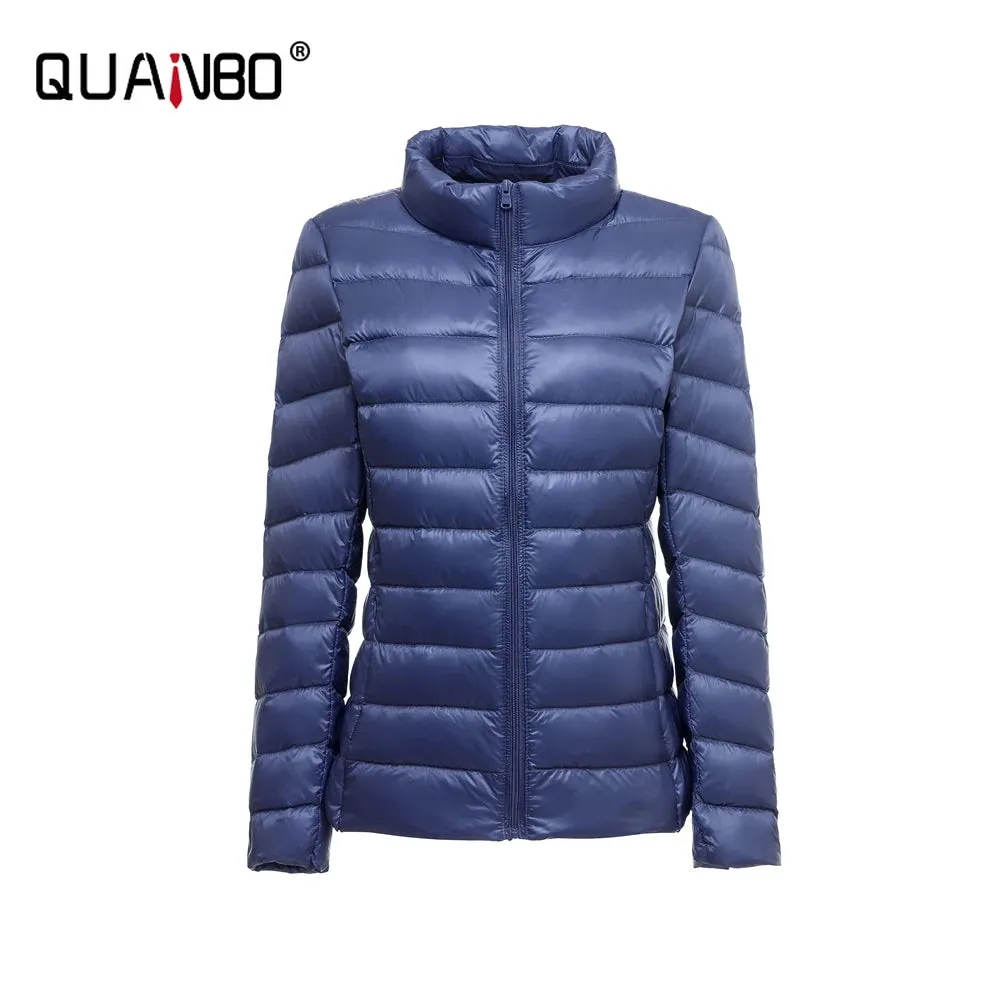 Women's Short Lightweight Puffer Ultra Packable Down Jacket