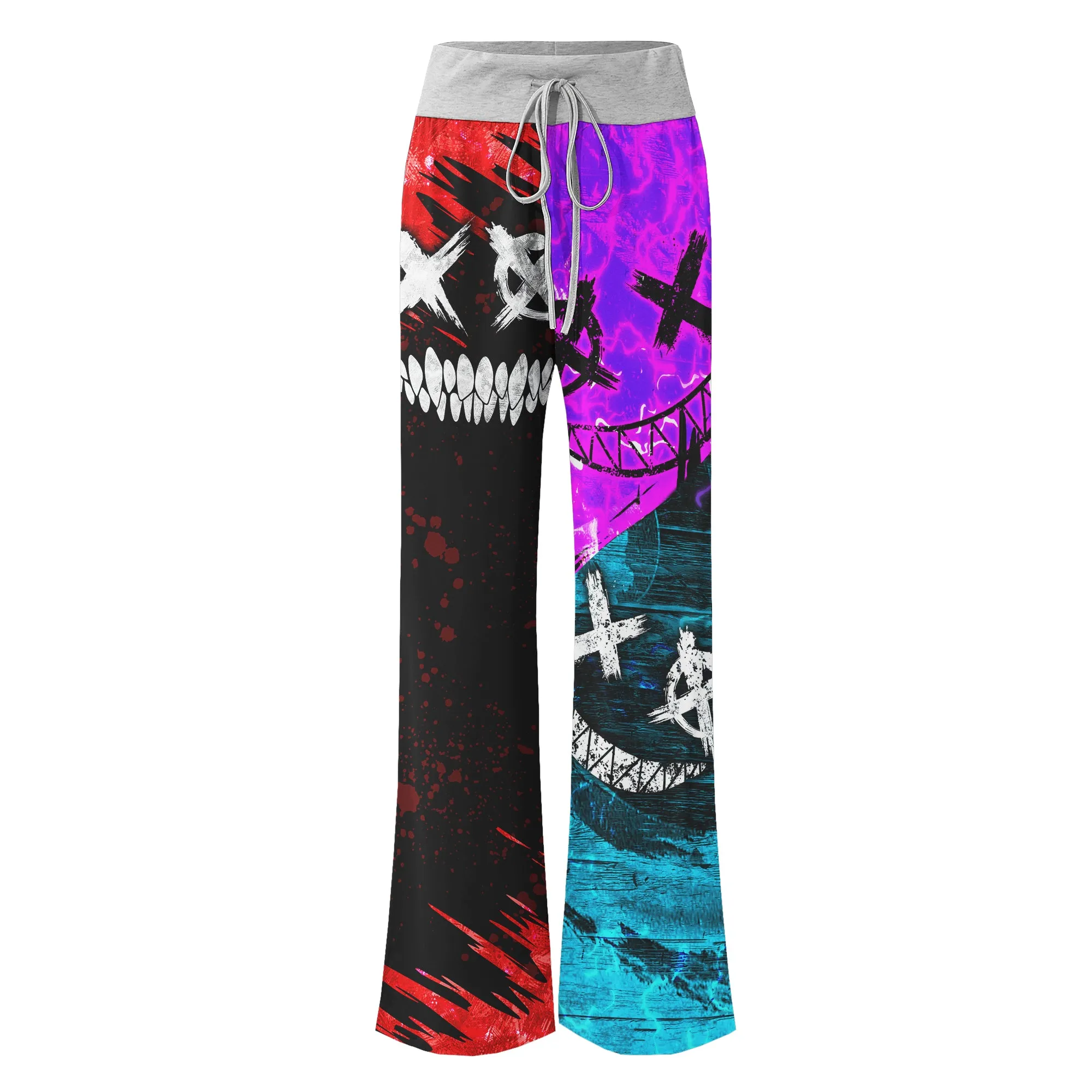Yin Yang Psycho Horror Women's High-waisted Wide Leg Pants