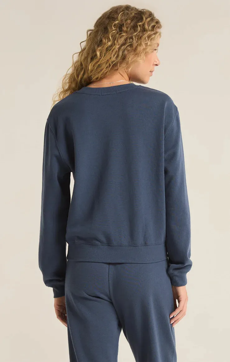 ZSU Classic Crew Sweatshirt in Midnight Blue