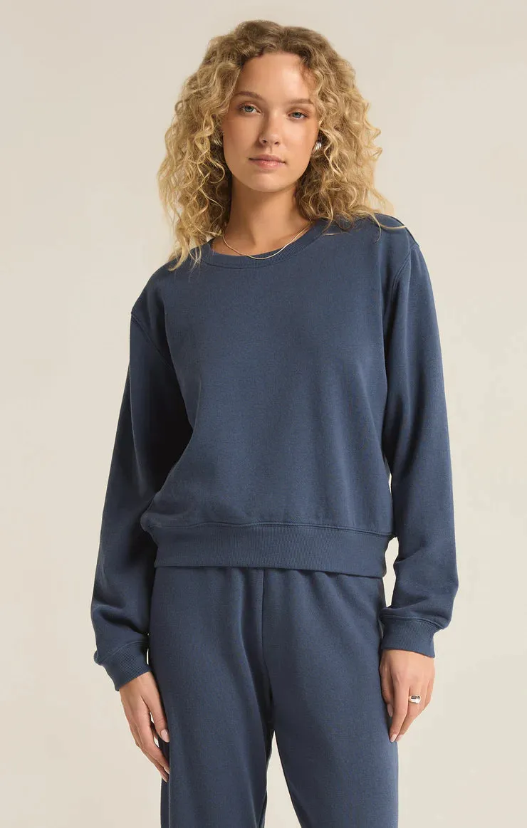 ZSU Classic Crew Sweatshirt in Midnight Blue